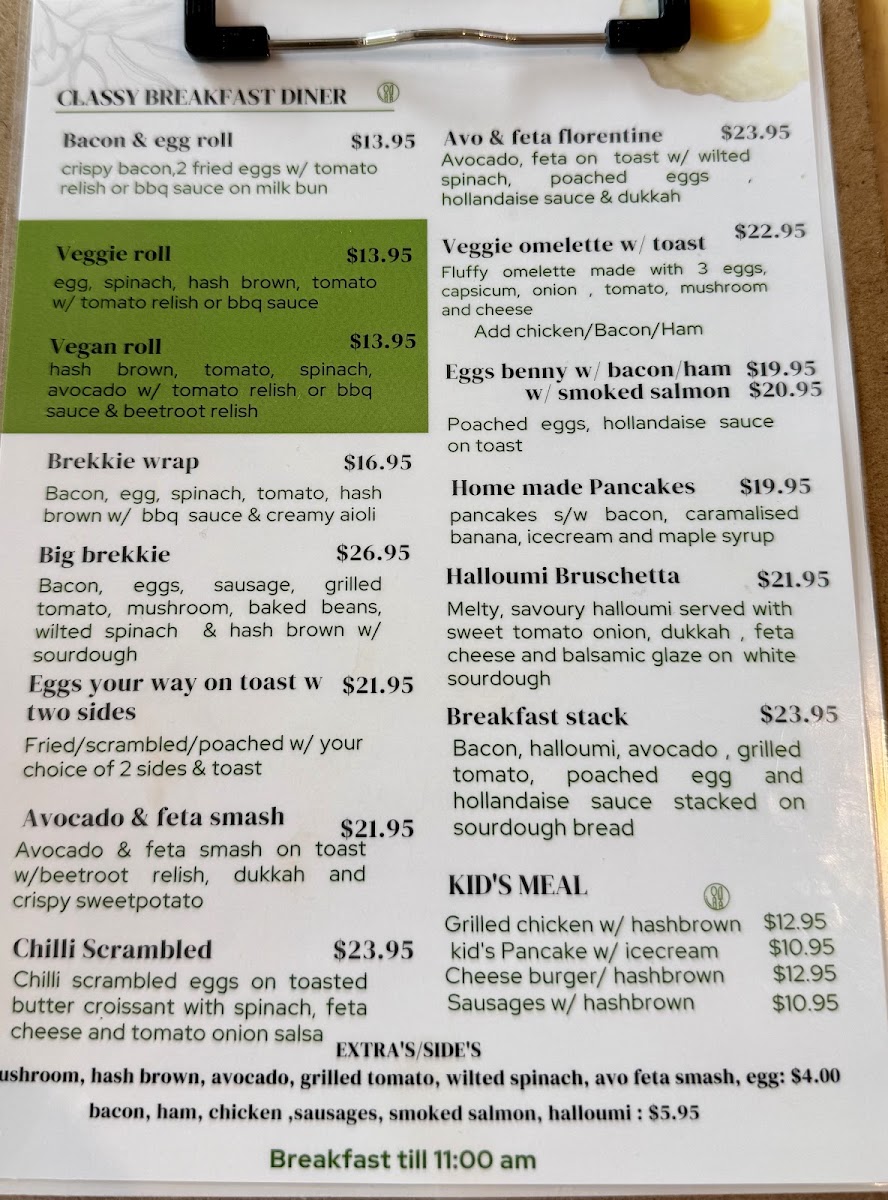 Olive View Cafe & Restaurant collector menu board