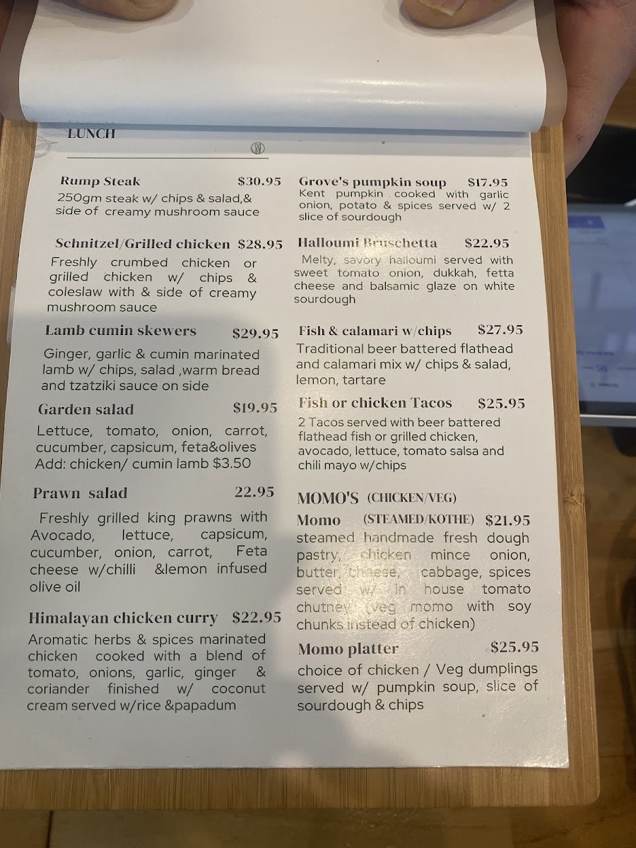 Olive View Cafe & Restaurant collector menu board