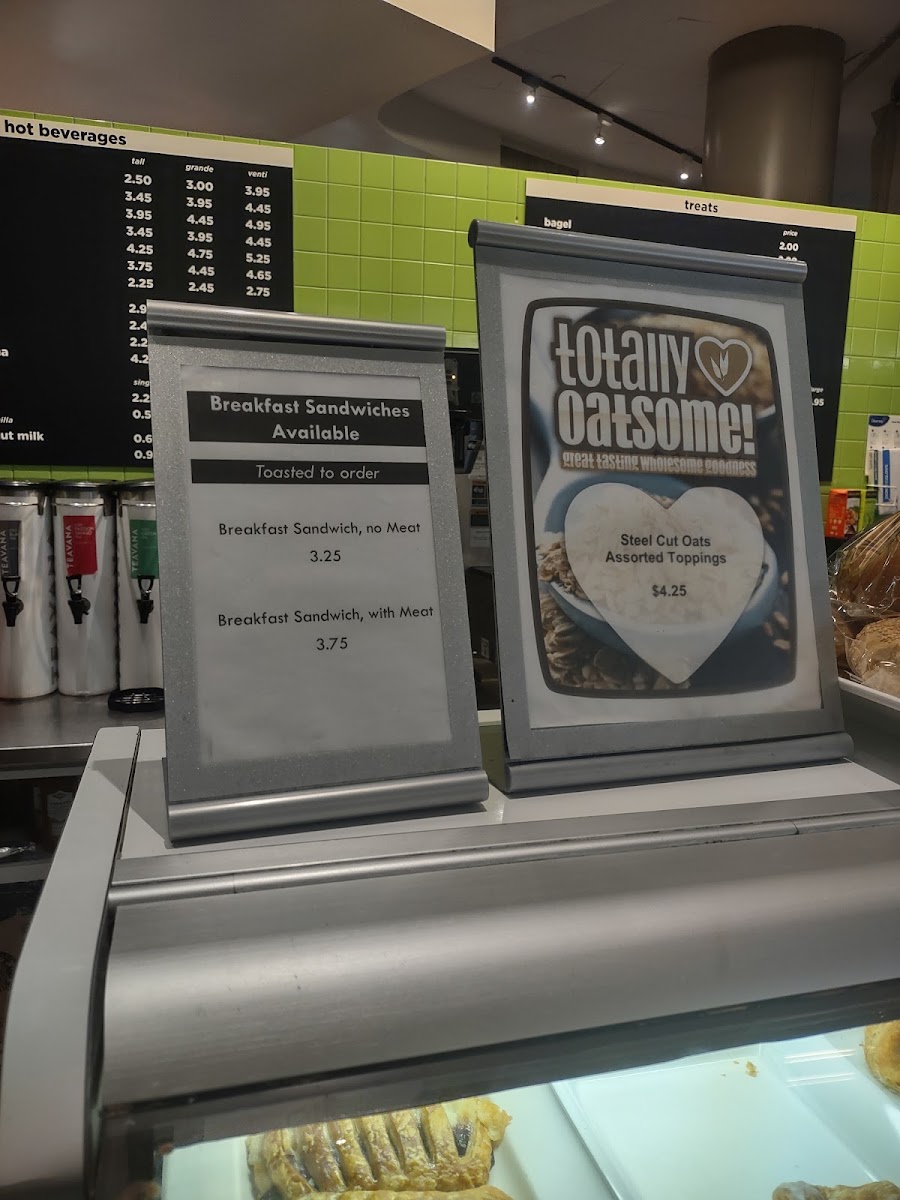 Riverview Cafe menu board