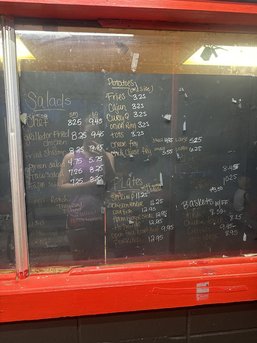 Hilltop menu board
