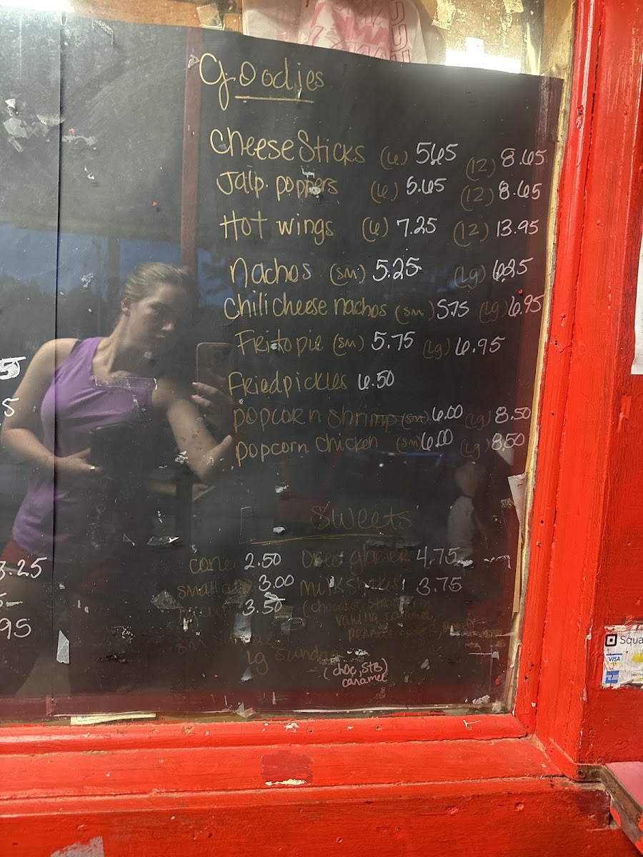Hilltop menu board
