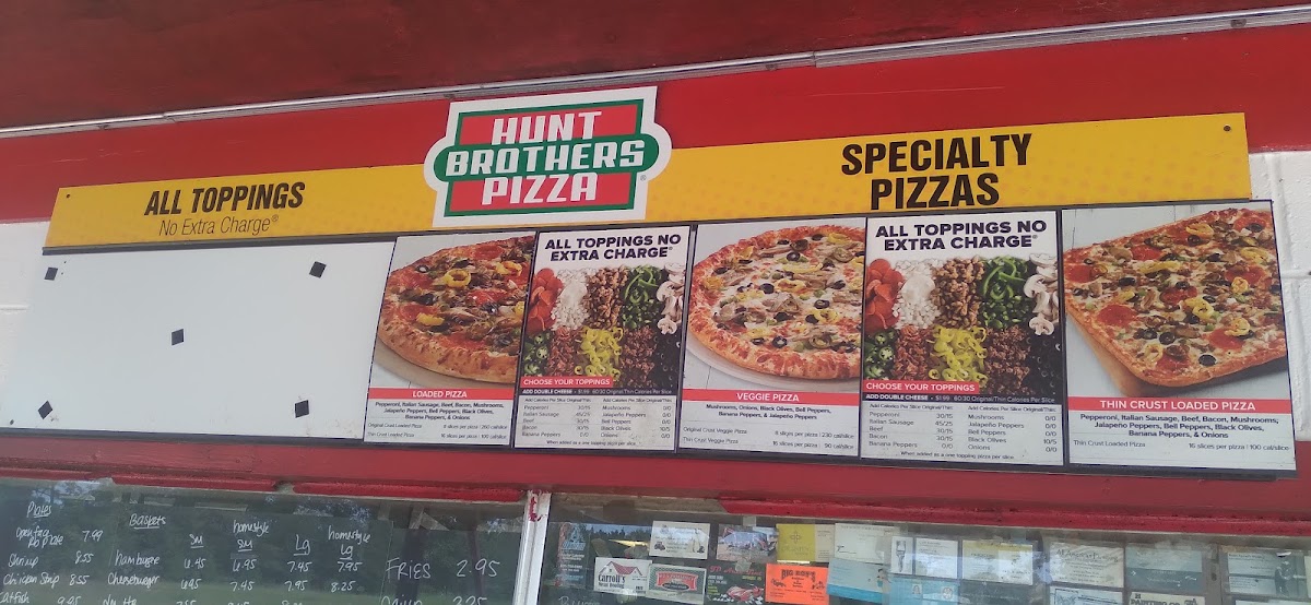 Hilltop menu board