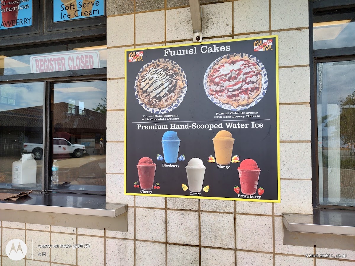The Bayside Grill menu board