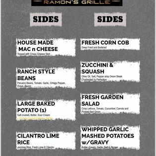 Santa Maria's Ramon's Grille menu board