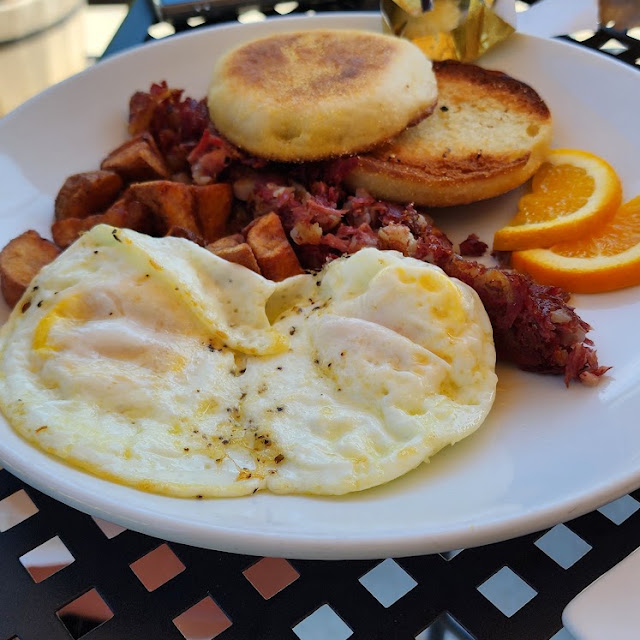 Eggs over Medium with Hash
