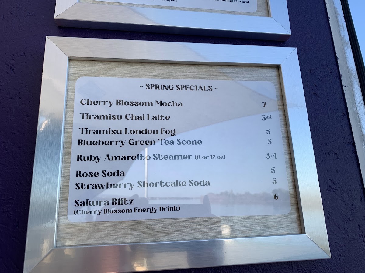 Milieu Coffeeworks menu board