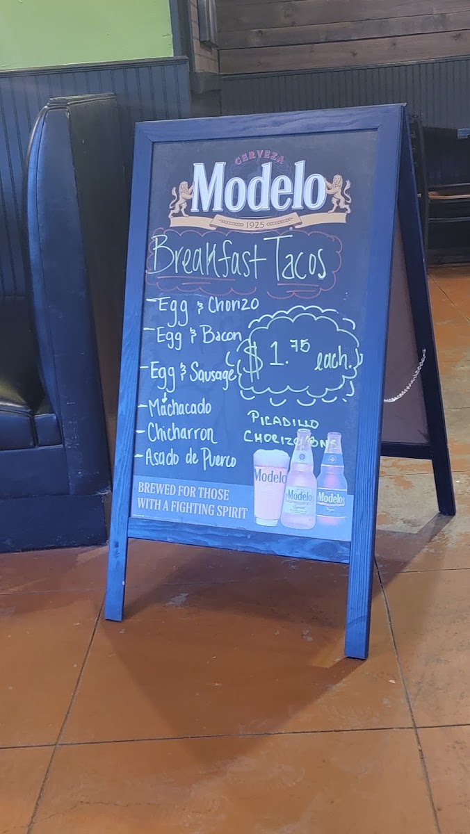 Tako Libre menu board
