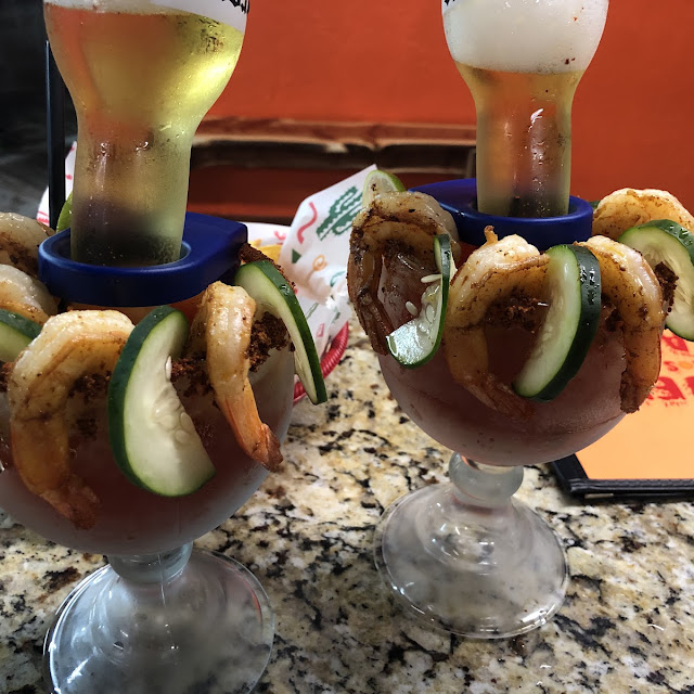 Michelada with Shrimp