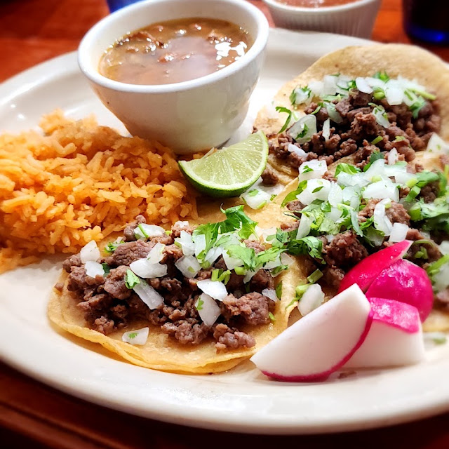Street Tacos De Carne Asada Plate