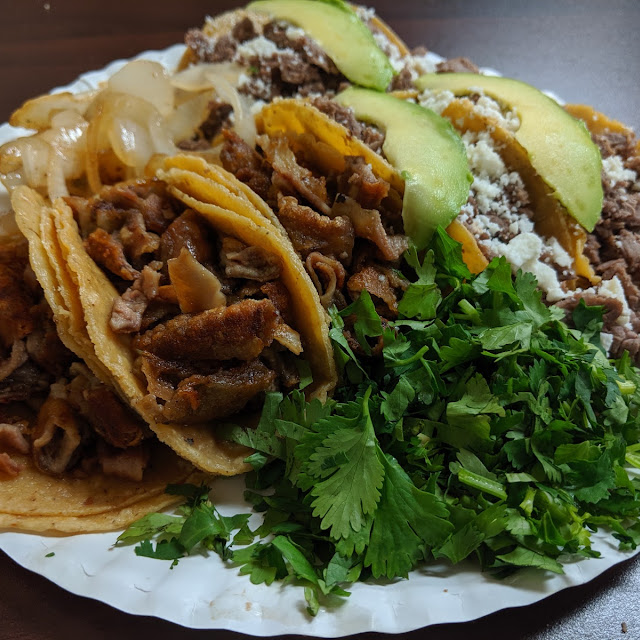 Ground Beef Tacos with Grilled Onions