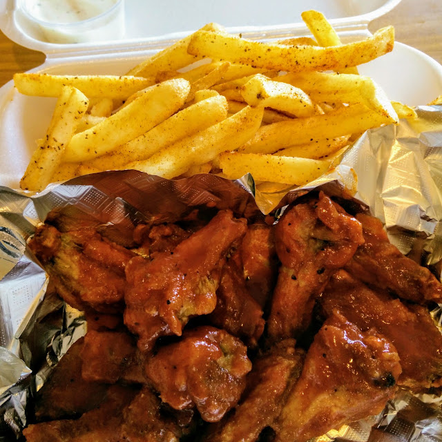 10 Spicy Wings and Fries