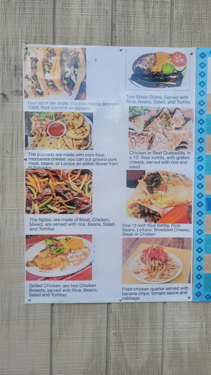 Trailita catracha y mas menu board