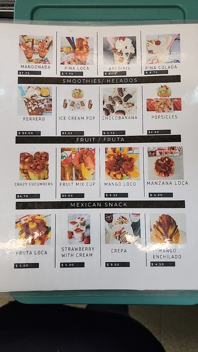 Chelotes menu board