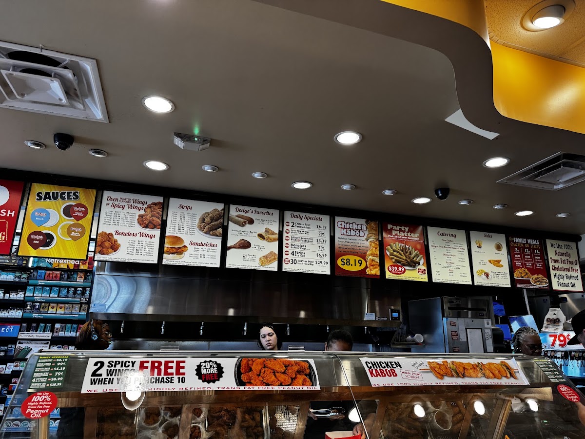 Dodge’s Southern Style menu board