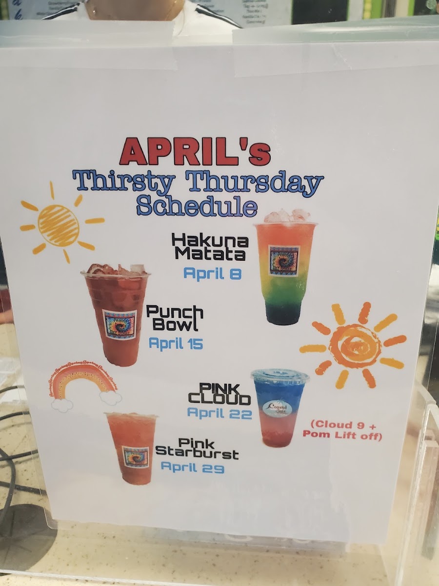 Generation Nutrition menu board