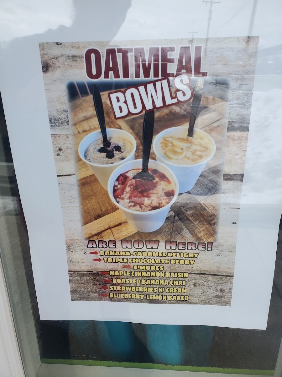 Generation Nutrition menu board