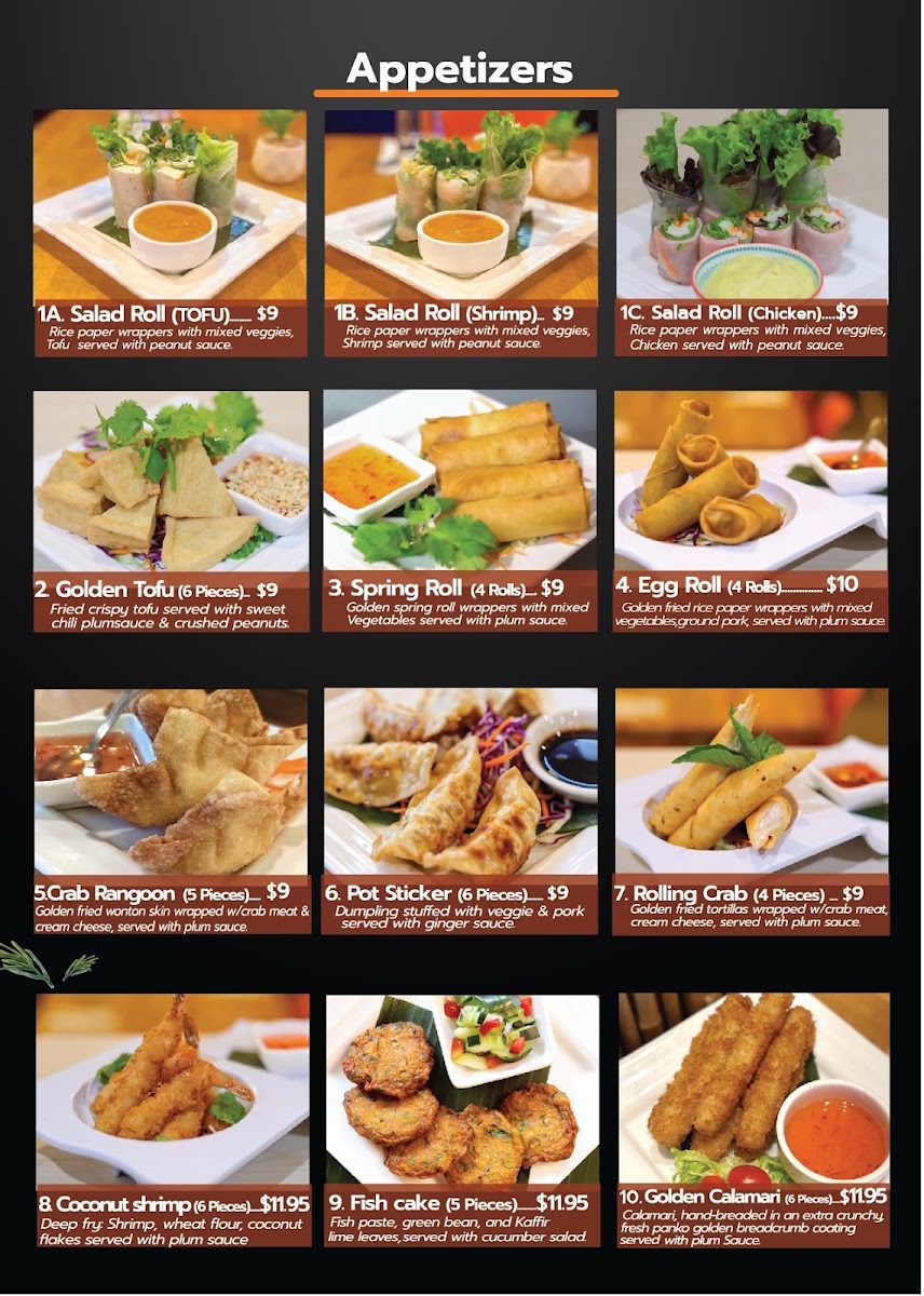 Zabpinto Thai PDX menu board