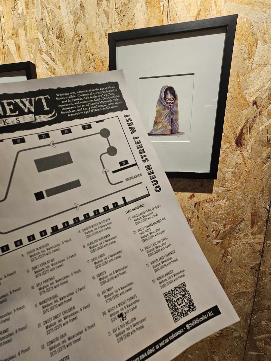 RAID Gallery & Cafe menu board