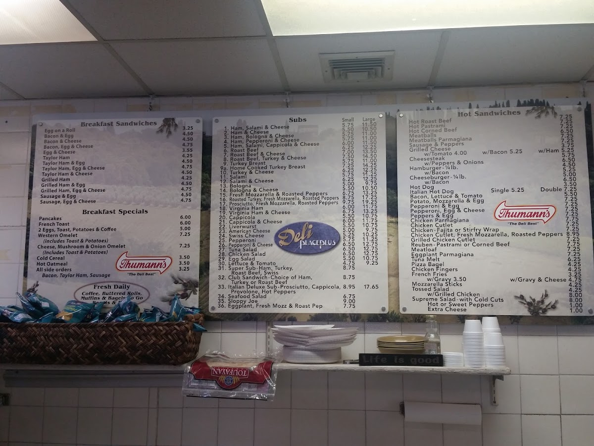 Da Tino. menu board