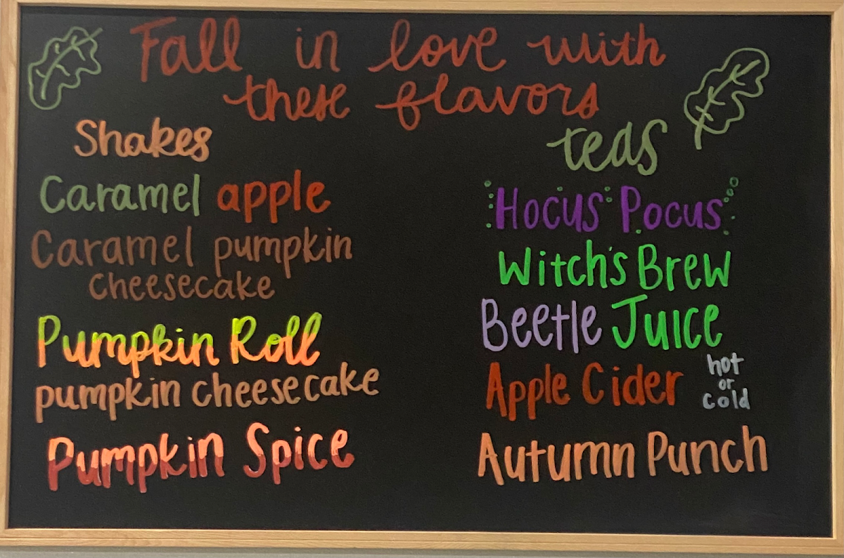 The Healthy Wave - Healthy Smoothie & Energy Bar menu board