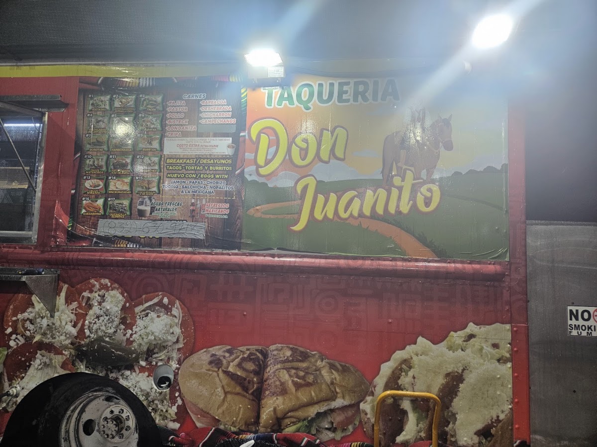 Taqueria don Juanito menu board