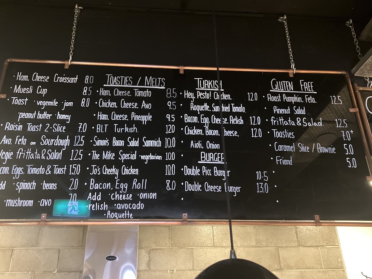 Double Picc Espresso… menu board