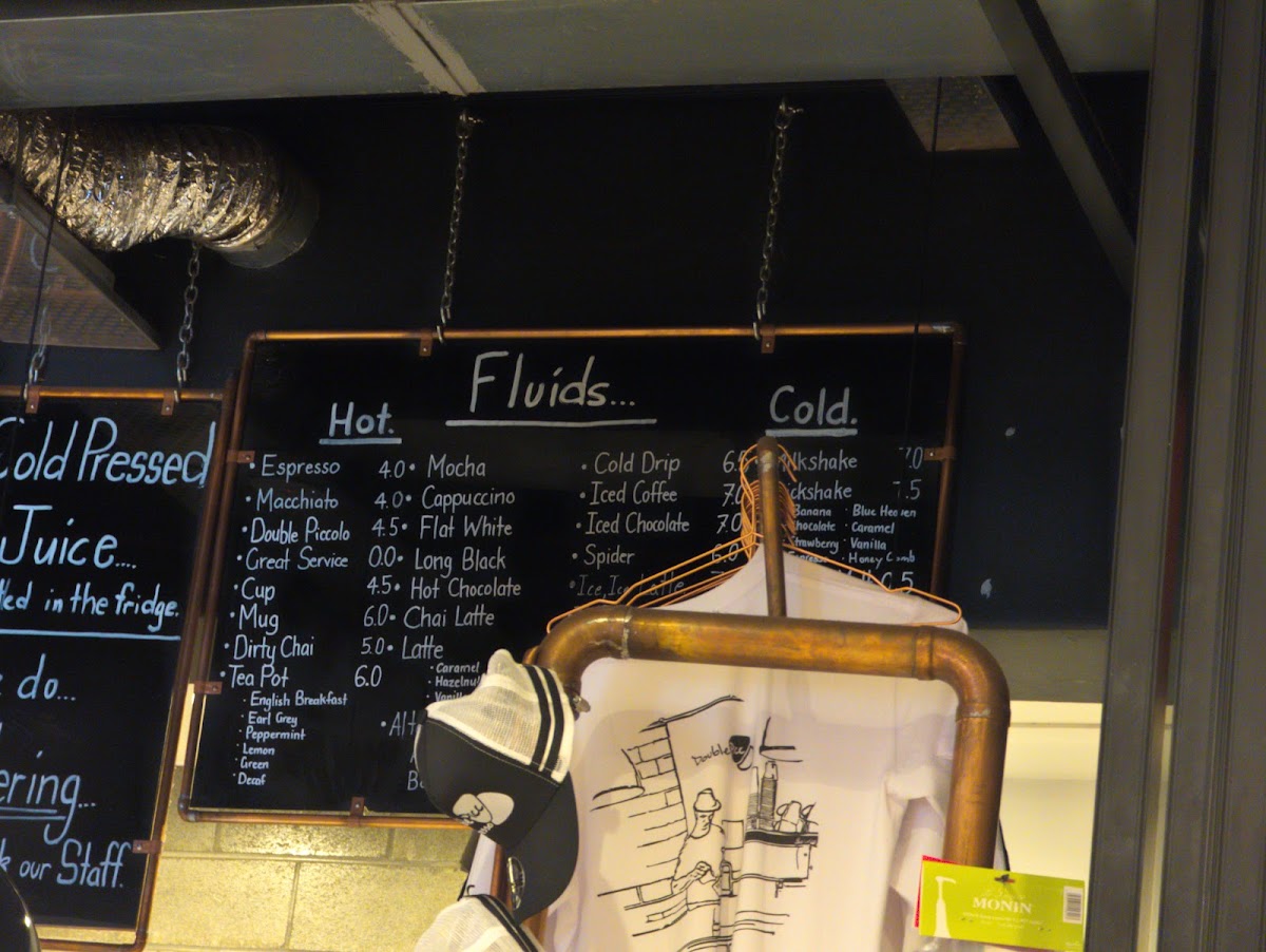 Double Picc Espresso… menu board