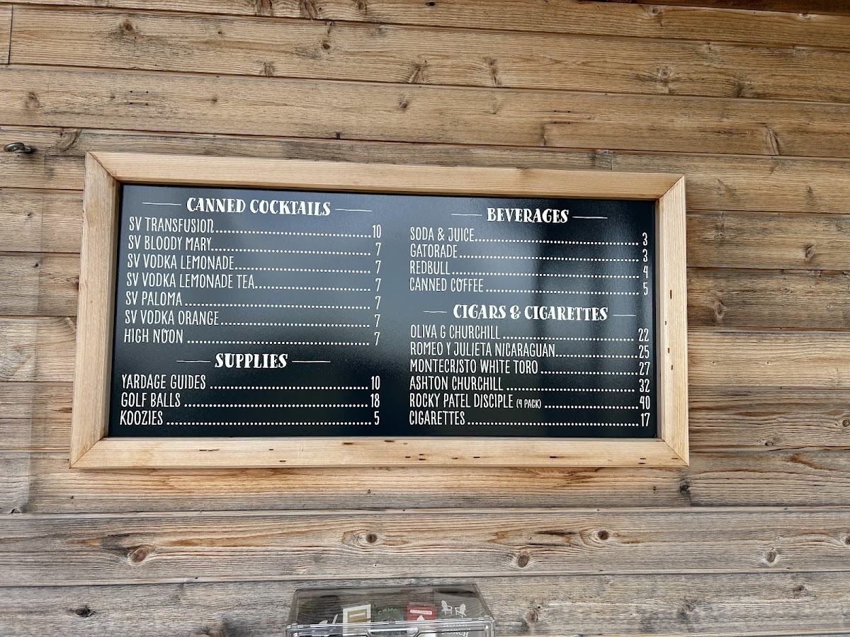 Craig's Porch menu board