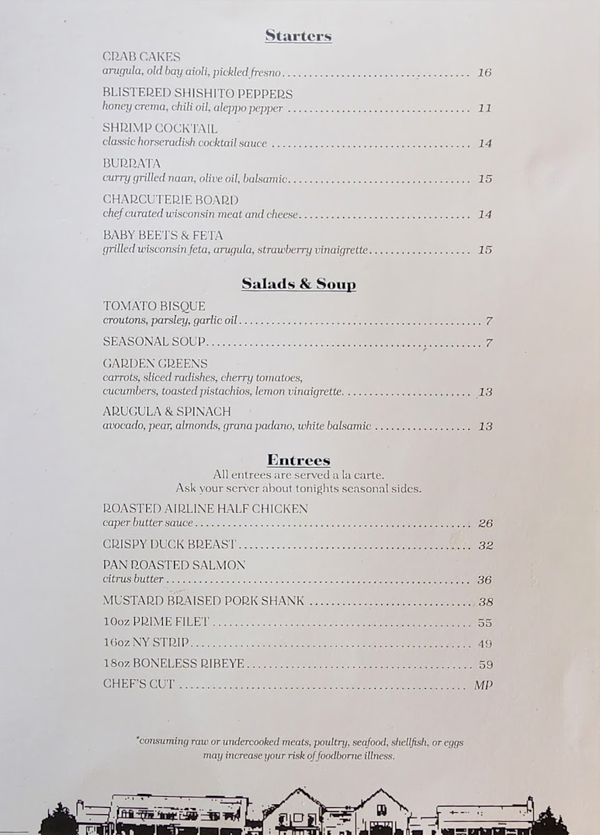Mammoth Bar menu board