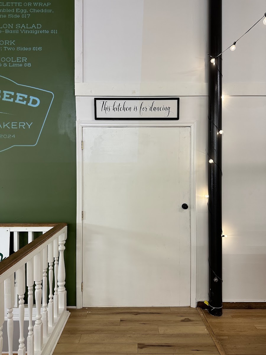 Little Seed Kitchen & Bakery menu board