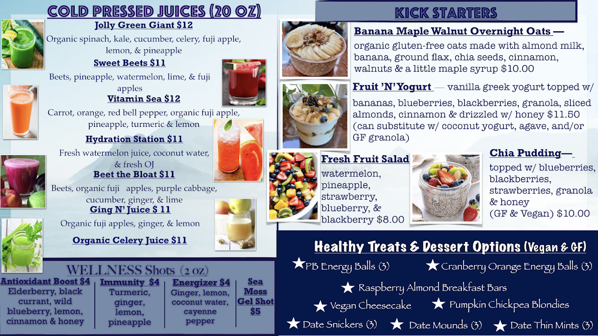 Bountiful Bowls menu board