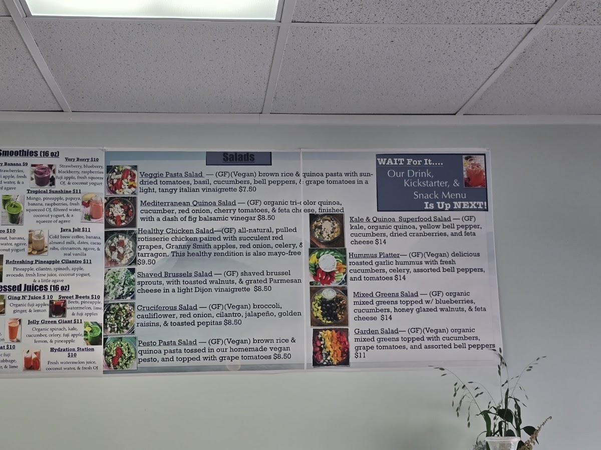 Bountiful Bowls menu board