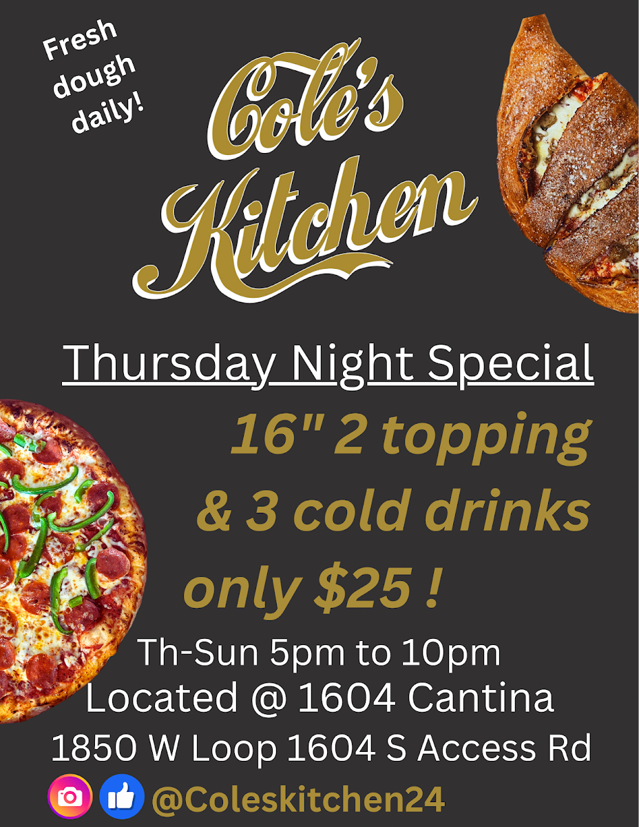 Coles Kitchen menu board