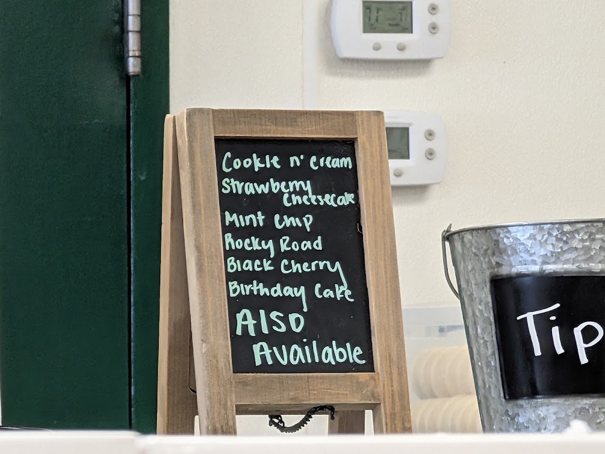 Alleghany General Store menu board