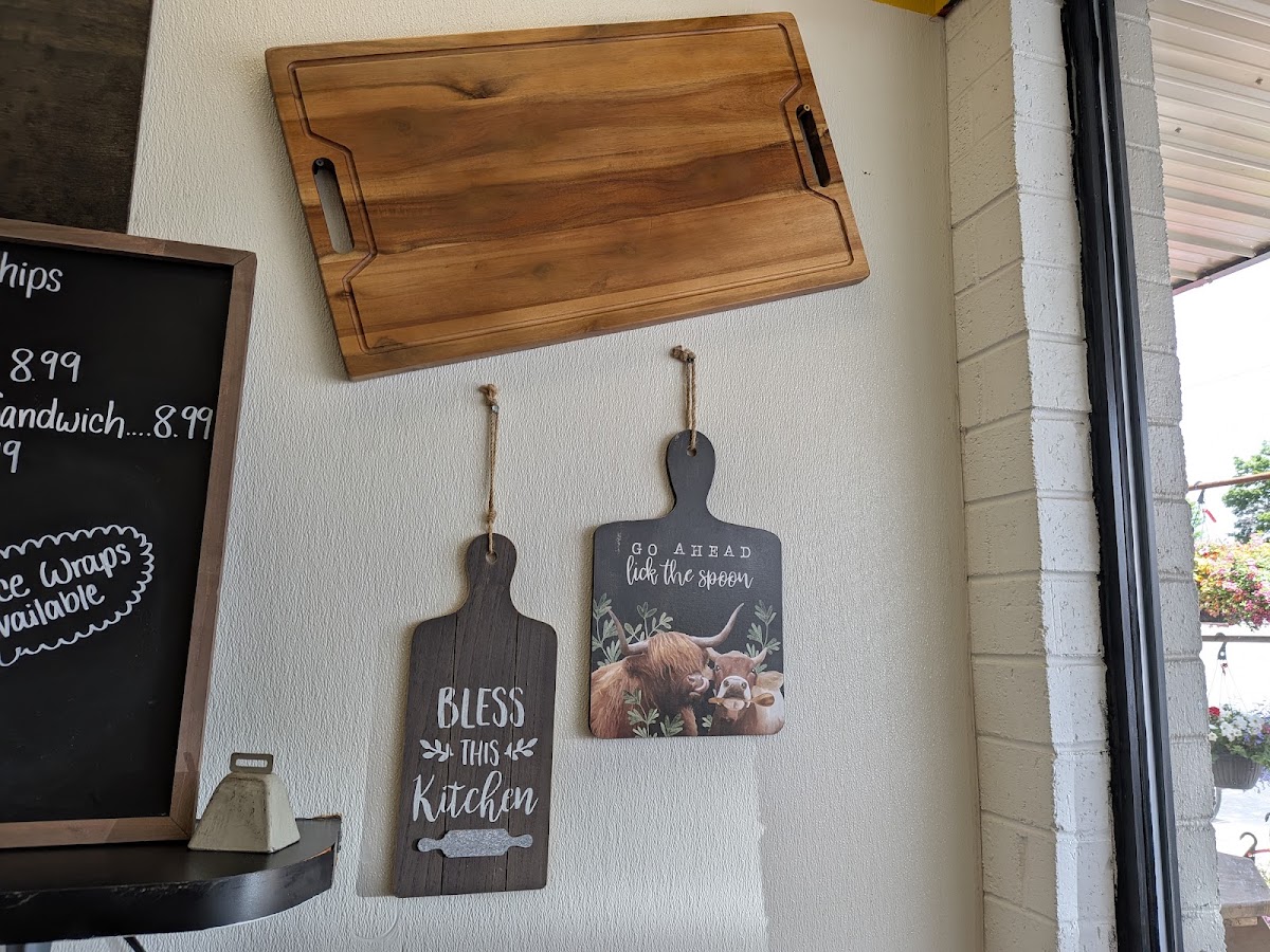 Alleghany General Store menu board