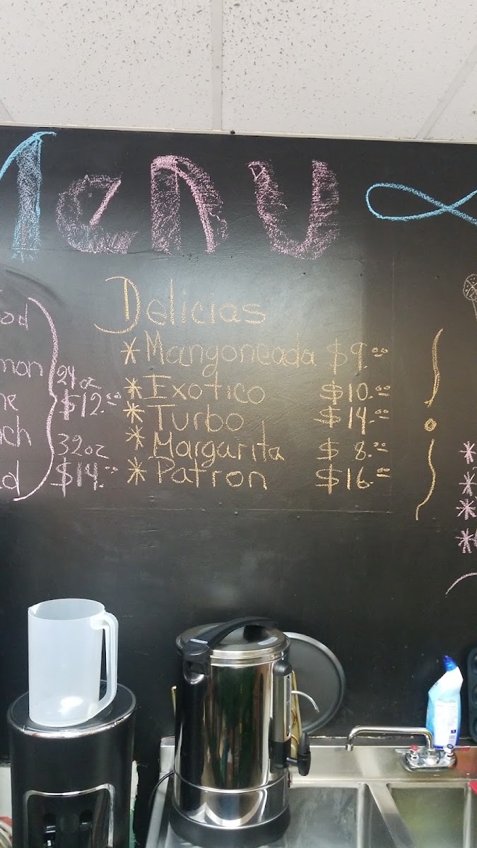 Greenbelt nutricentro menu board