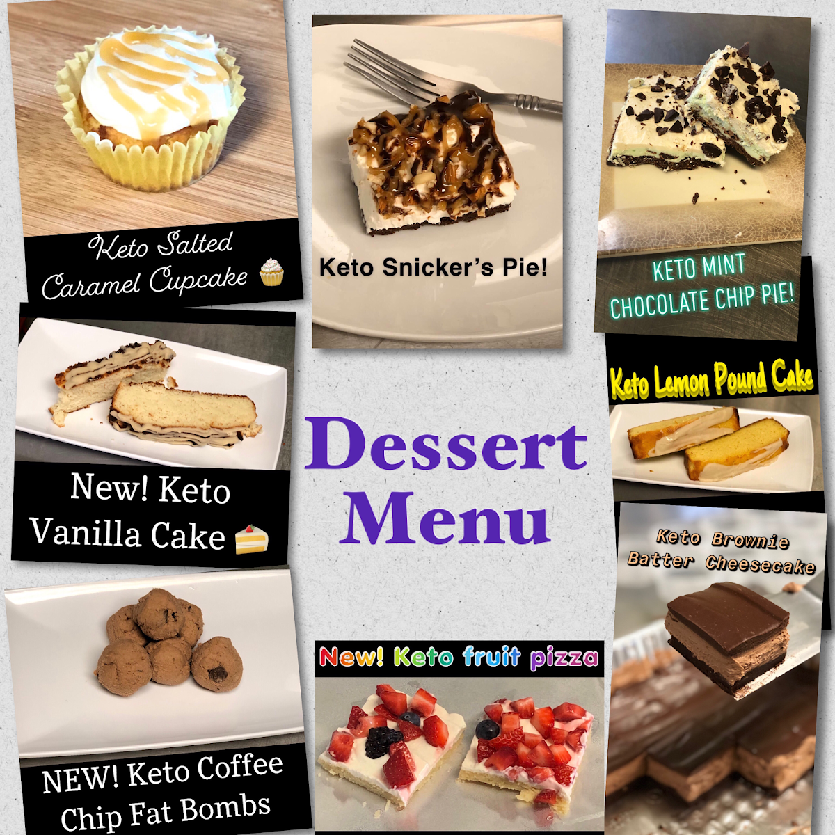 Big Mama's Meal Prep menu board