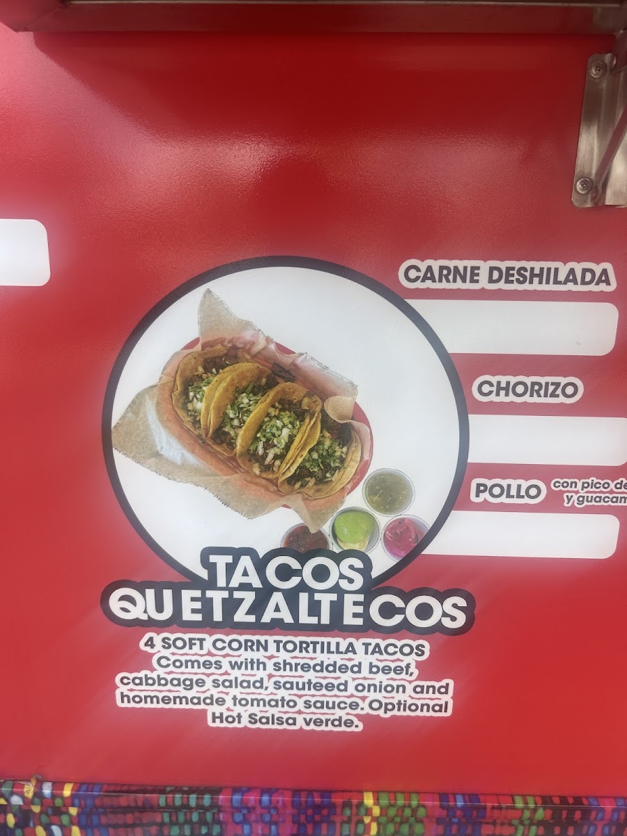 Antojitos chapines los panchos menu board