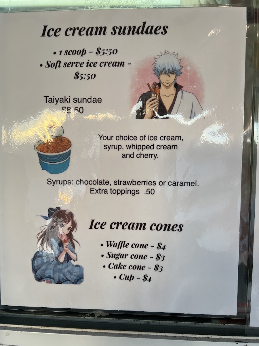 Oishii menu board