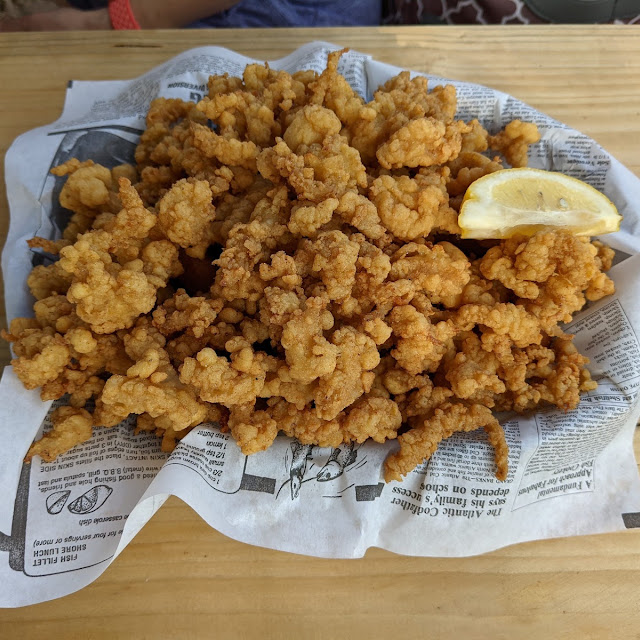 Fried Scallops and Clams