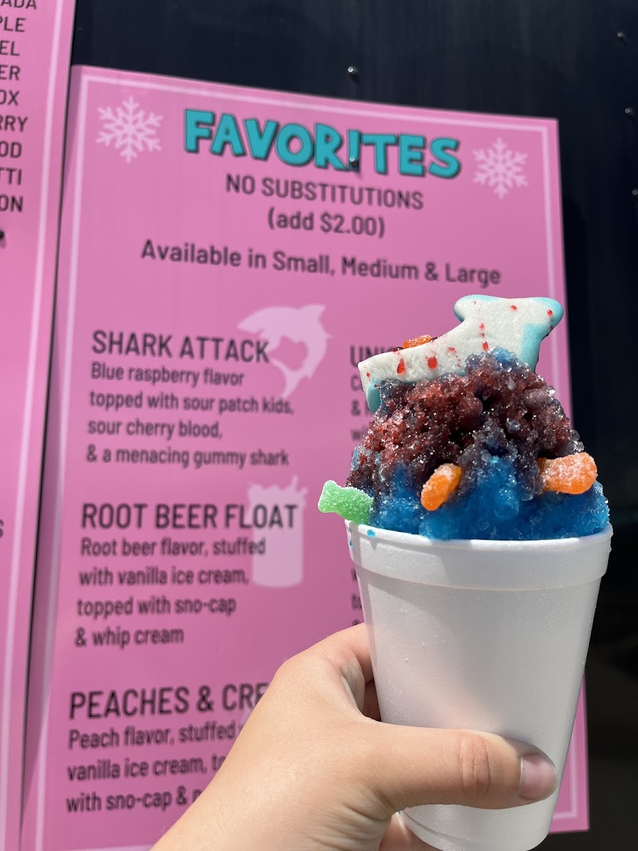 Sno-Zone menu board