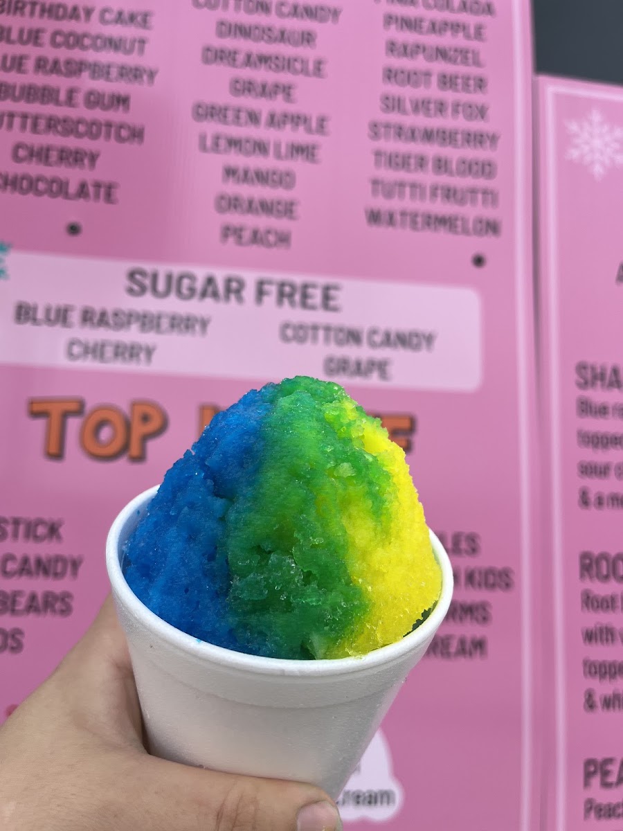 Sno-Zone menu board