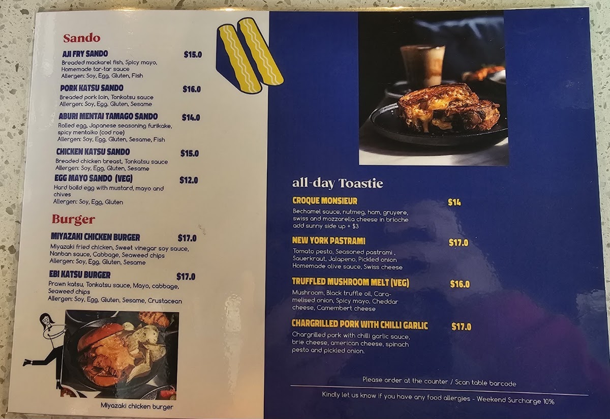 Cafe Larome menu board