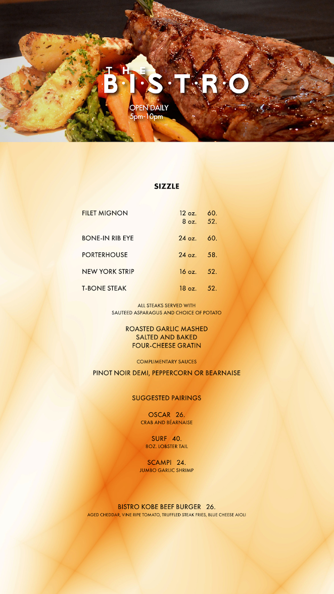 Bistro menu board