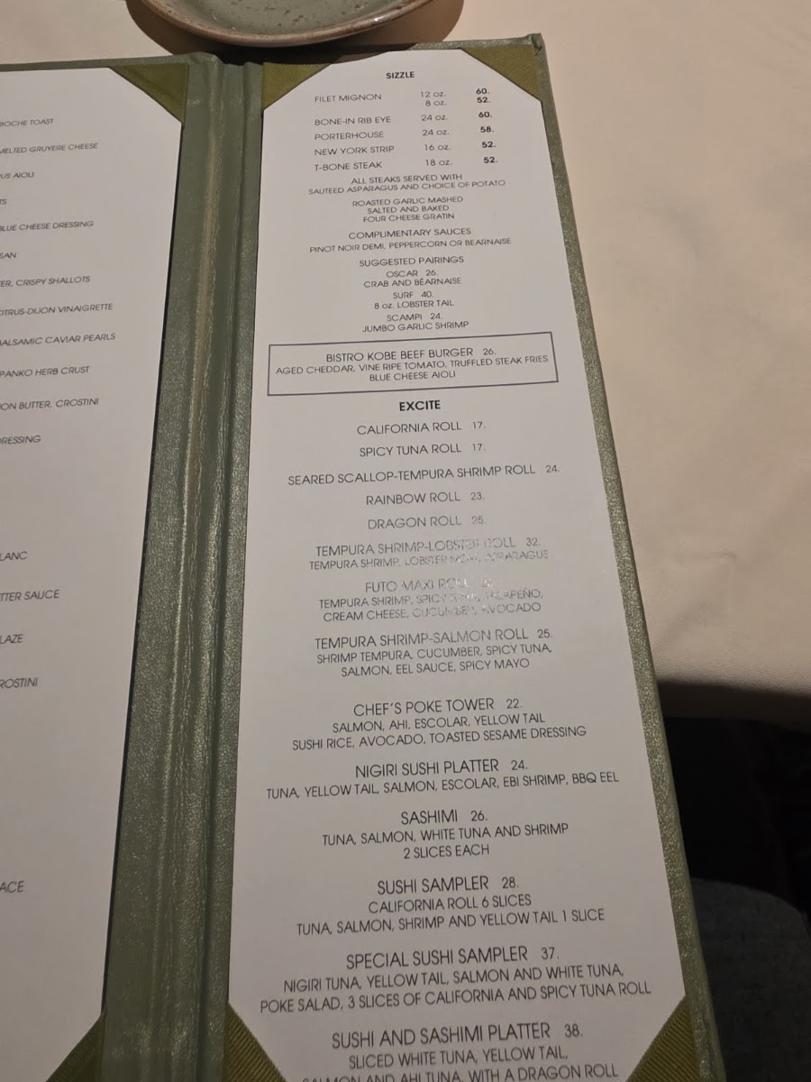 Bistro menu board