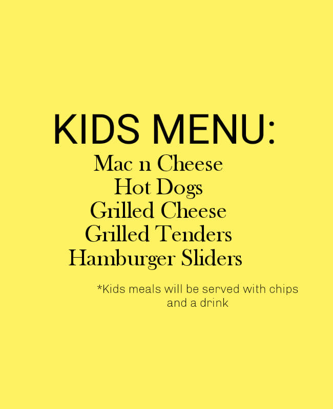 Taste of Happyness menu board