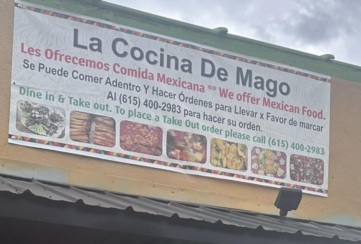 Mago’s kitchen menu board