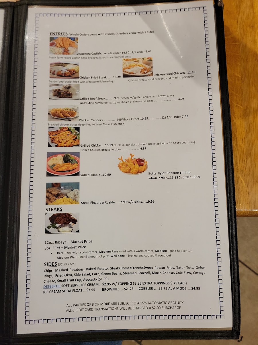 Harbor Point Private Gated Community Members Only menu board