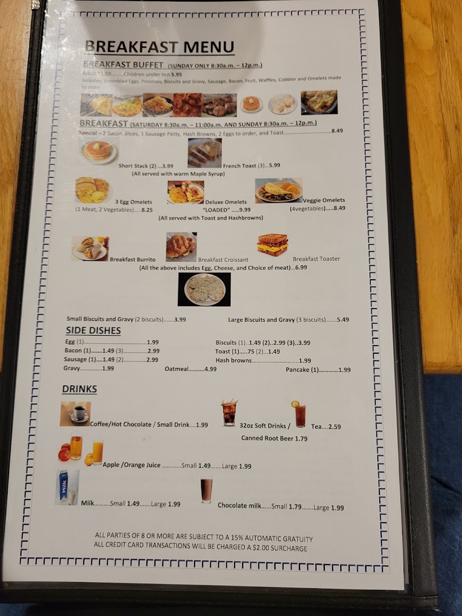 Harbor Point Private Gated Community Members Only menu board
