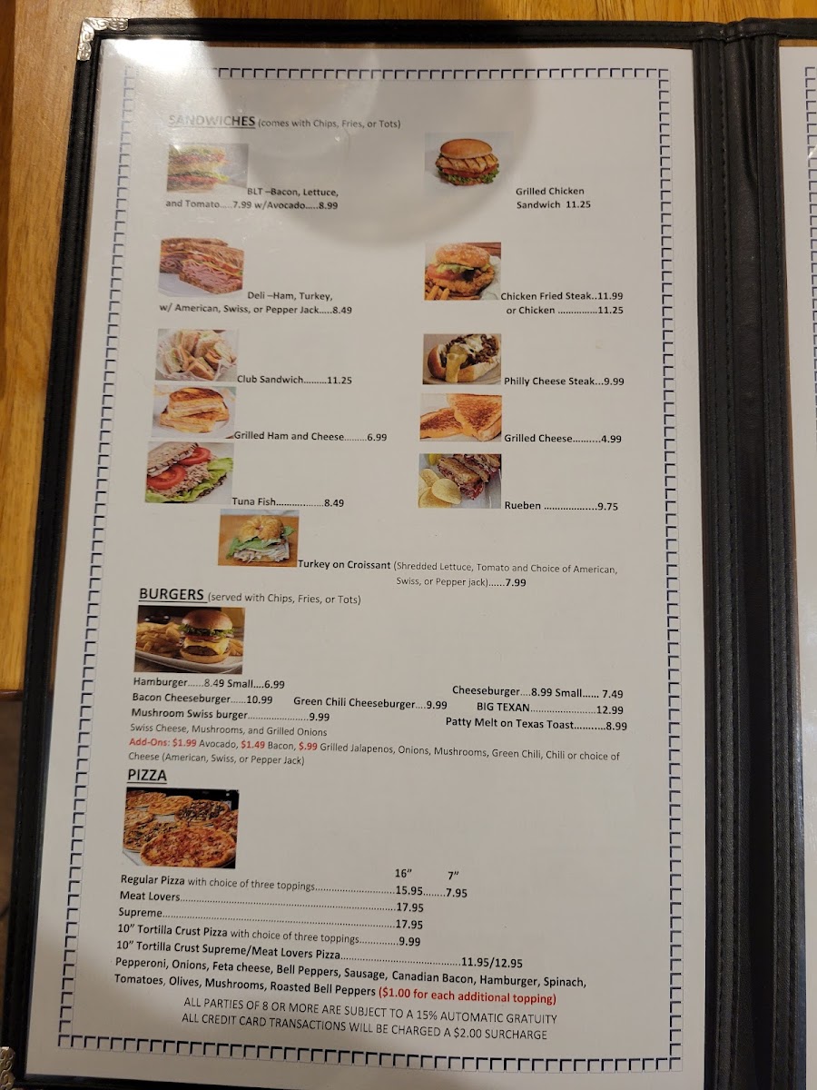 Harbor Point Private Gated Community Members Only menu board